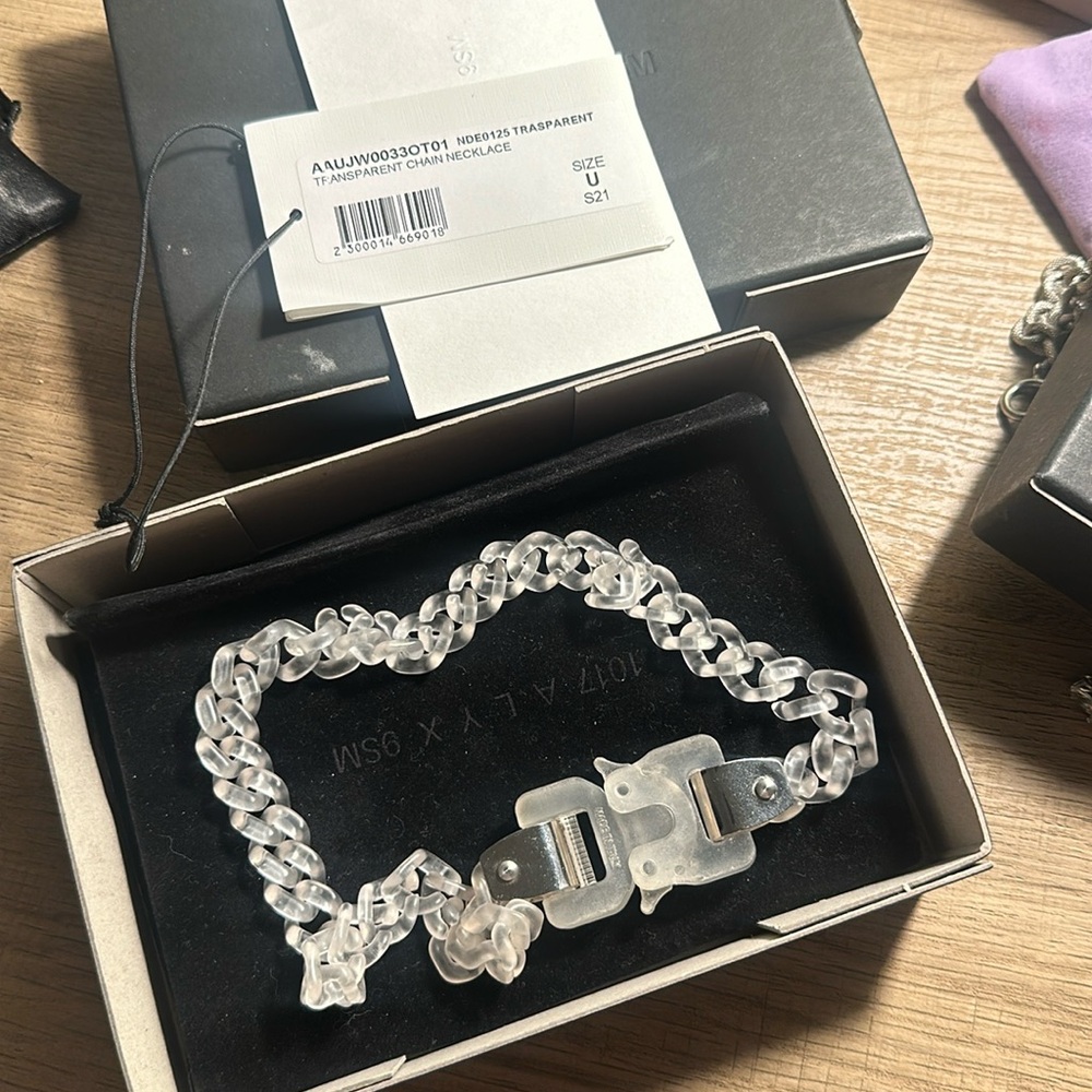 Transparent Chain Buckle Necklace